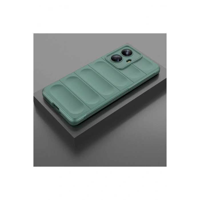 Realme 10 Pro 5G Kılıf Optimum Silikon - Koyu Yeşil