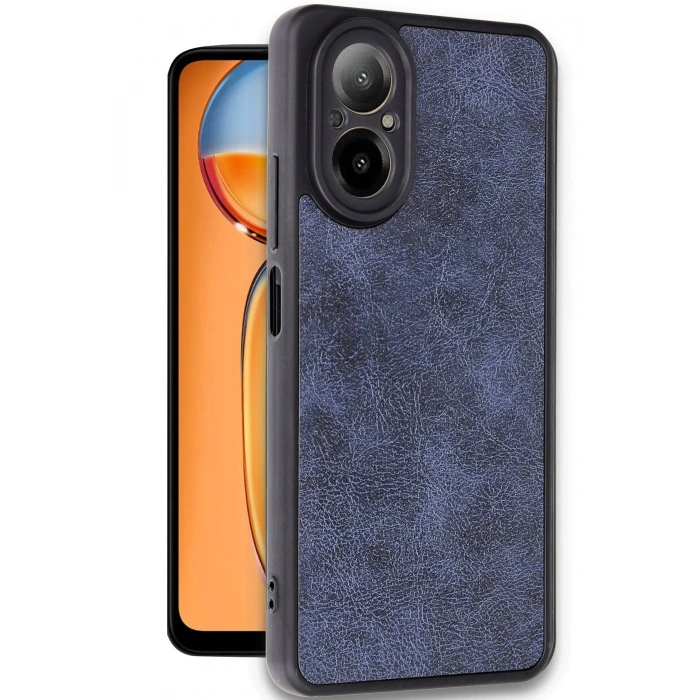 Realme 12 Lite Kılıf Aras Deri Kapak - Lacivert