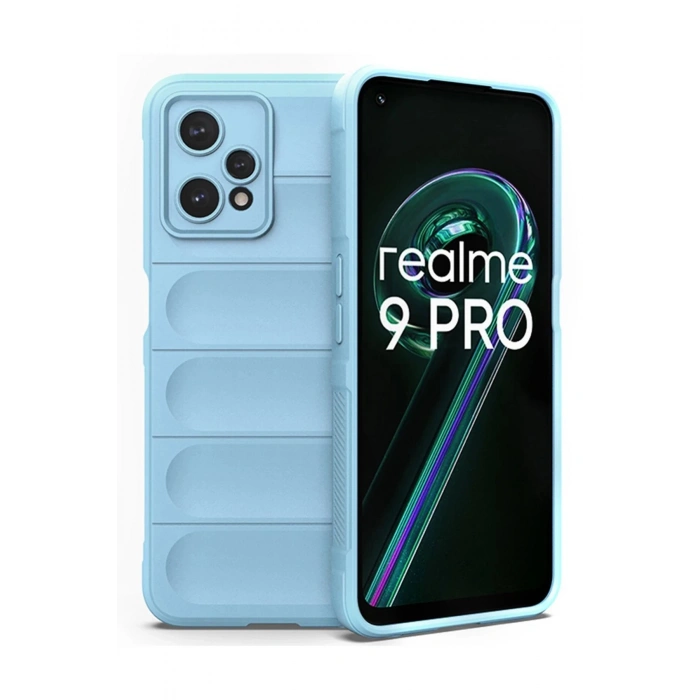 Realme 9 Pro 5G Kılıf Optimum Silikon - Sky Blue