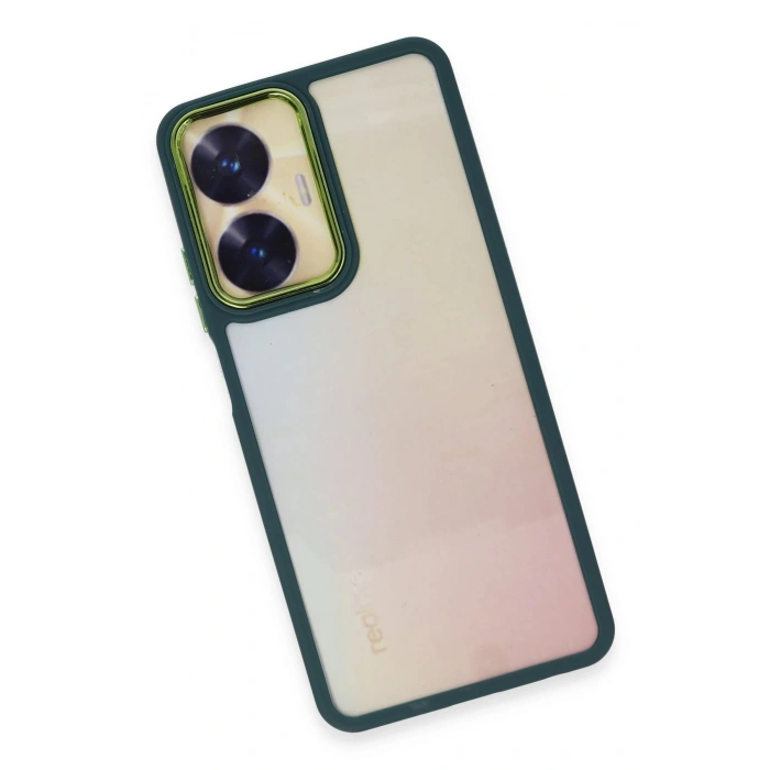 Realme C55 Kılıf Dora Kapak - Haki Yeşil