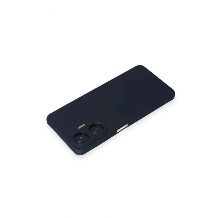 Realme C55 Kılıf Nano içi Kadife Silikon - Lacivert