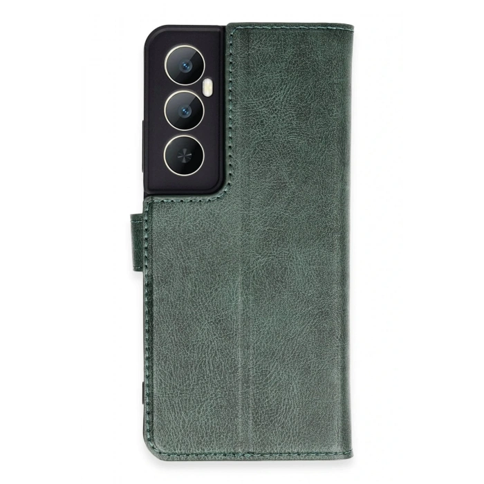 Realme C65 Kılıf Trend S Plus Kapaklı Kılıf - Yeşil