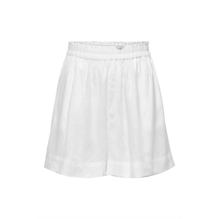 Saf Keten Regular Fit Kadın Şort