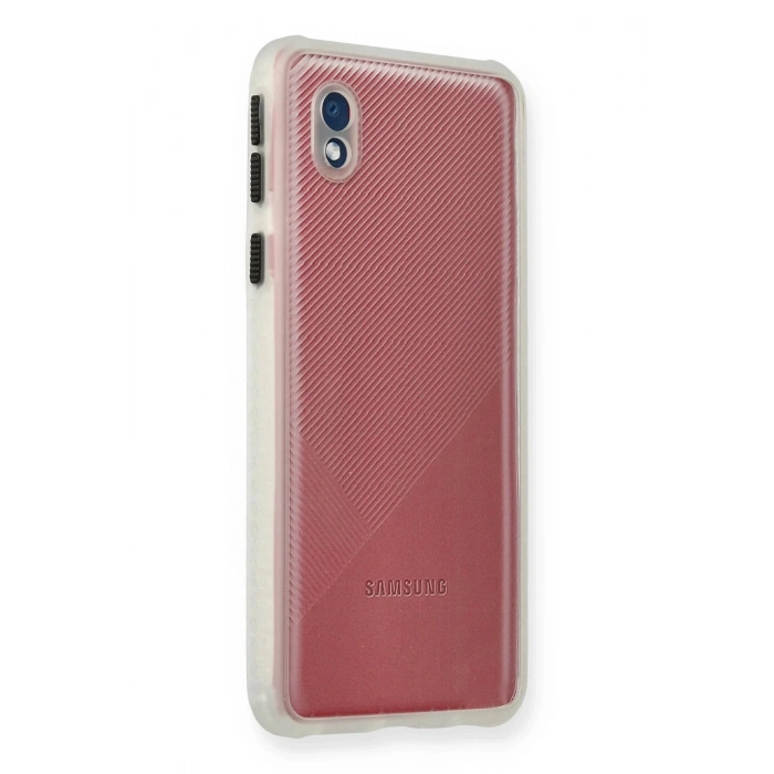 Samsung Galaxy A01 Core Kılıf Miami Şeffaf Silikon - Şeffaf