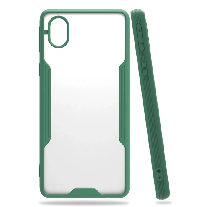Samsung Galaxy A01 Core Kılıf Platin Silikon - Yeşil