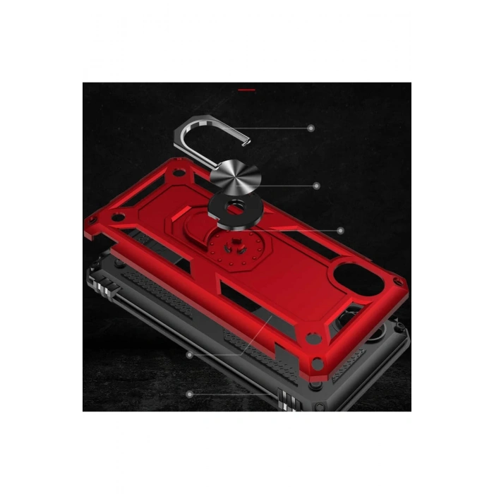 Samsung Galaxy A01 Core Kılıf Sofya Yüzüklü Silikon Kapak - Lacivert