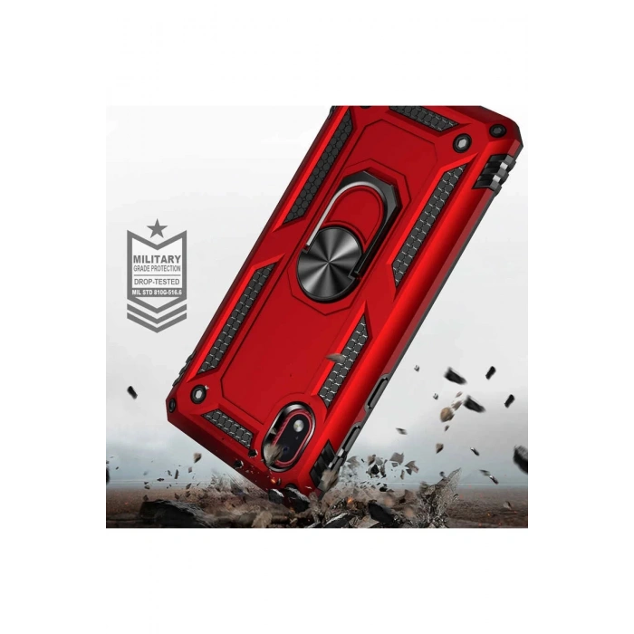 Samsung Galaxy A01 Core Kılıf Sofya Yüzüklü Silikon Kapak - Rose