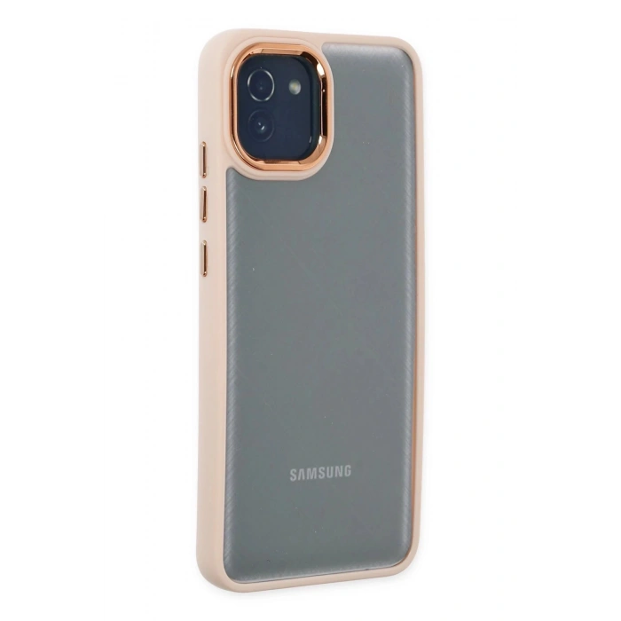 Samsung Galaxy A03 Kılıf Dora Kapak - Pudra