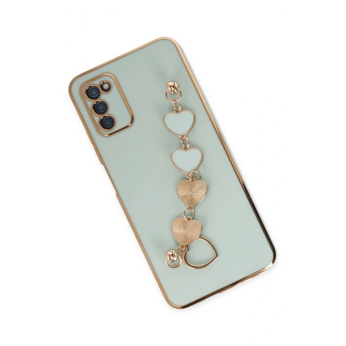 Samsung Galaxy A03S Kılıf Esila Silikon - Su Yeşili