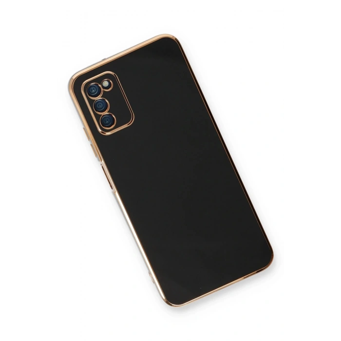 Samsung Galaxy A03S Kılıf Volet Silikon - Siyah