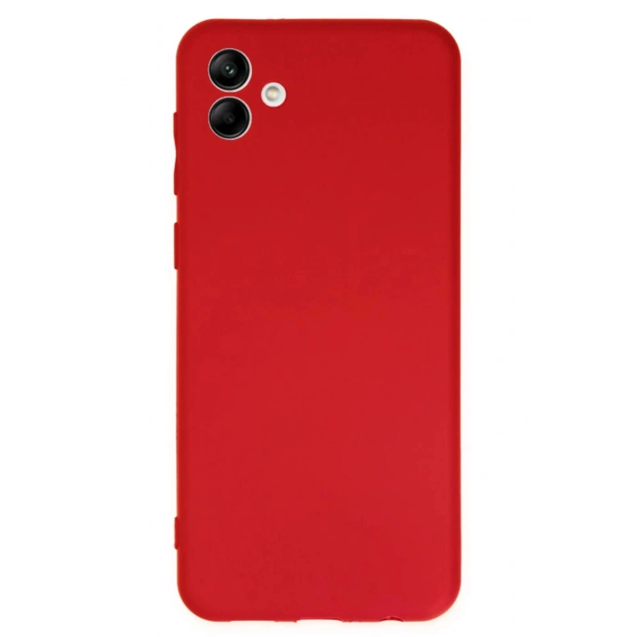 Samsung Galaxy A04 Kılıf First Silikon - Kırmızı
