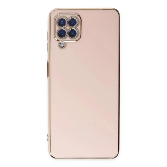 Samsung Galaxy A12 Kılıf Volet Silikon - Pembe