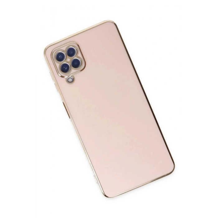 Samsung Galaxy A12 Kılıf Volet Silikon - Pembe