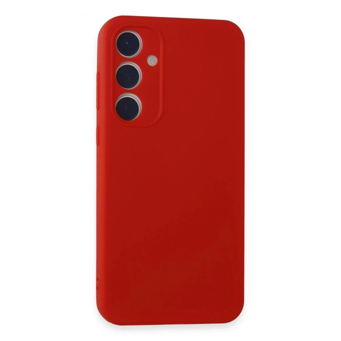 Samsung Galaxy A15 4G Kılıf First Silikon - Kırmızı