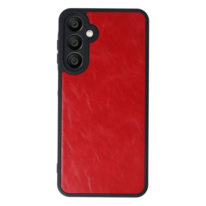 Samsung Galaxy A16 5G Kılıf Aras Deri Kapak - Kırmızı