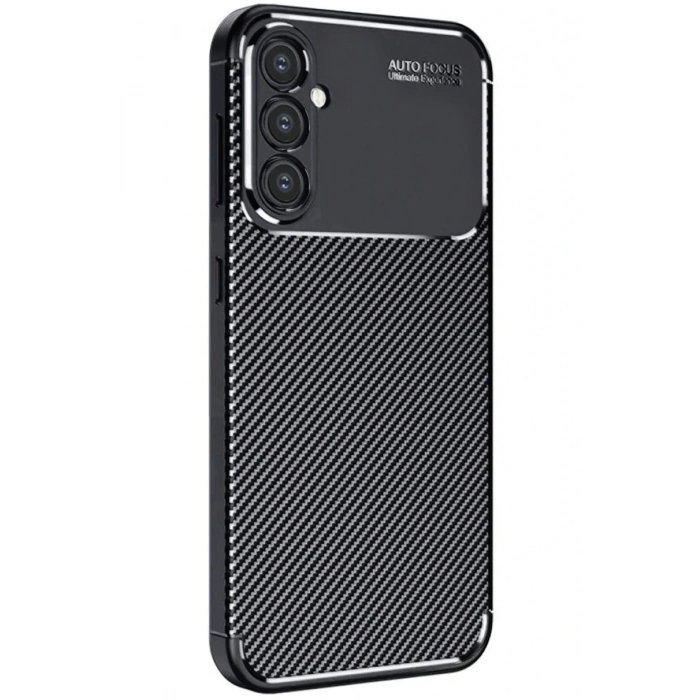 Samsung Galaxy A16 5G Kılıf Auto Focus Karbon Kapak - Siyah