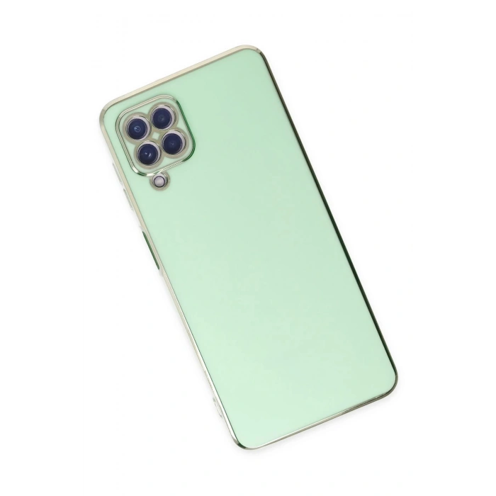 Samsung Galaxy A22 Kılıf Volet Silikon - Açık Yeşil