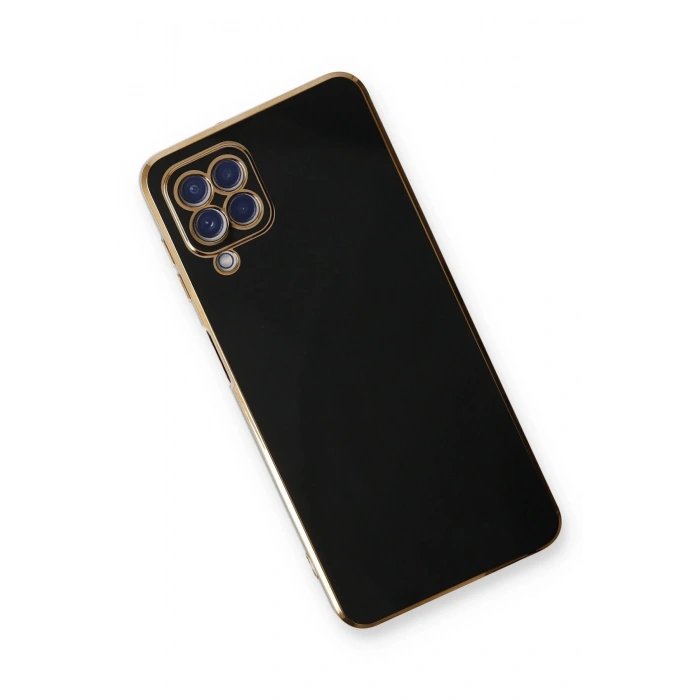 Samsung Galaxy A22 Kılıf Volet Silikon - Siyah