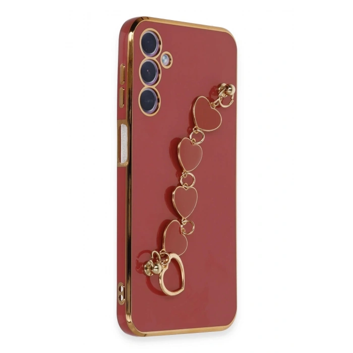 Samsung Galaxy A24 4G Kılıf Esila Silikon - Kırmızı