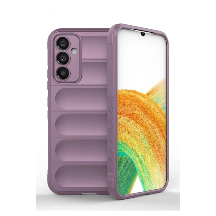 Samsung Galaxy A25 5G Kılıf Optimum Silikon - Mor