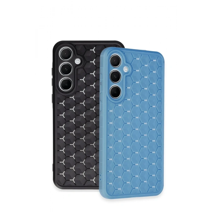 Samsung Galaxy A25 5G Kılıf Petek Silikon Kapak - Koyu Yeşil