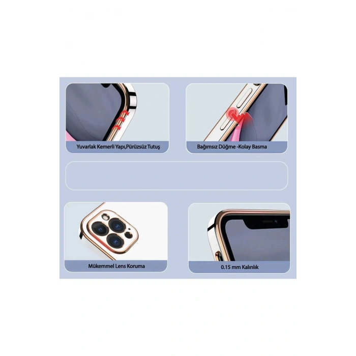 Samsung Galaxy A25 5G Kılıf Volet Silikon - Beyaz