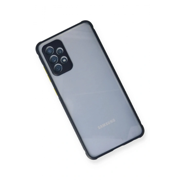 Samsung Galaxy A52 Kılıf Miami Şeffaf Silikon - Lacivert