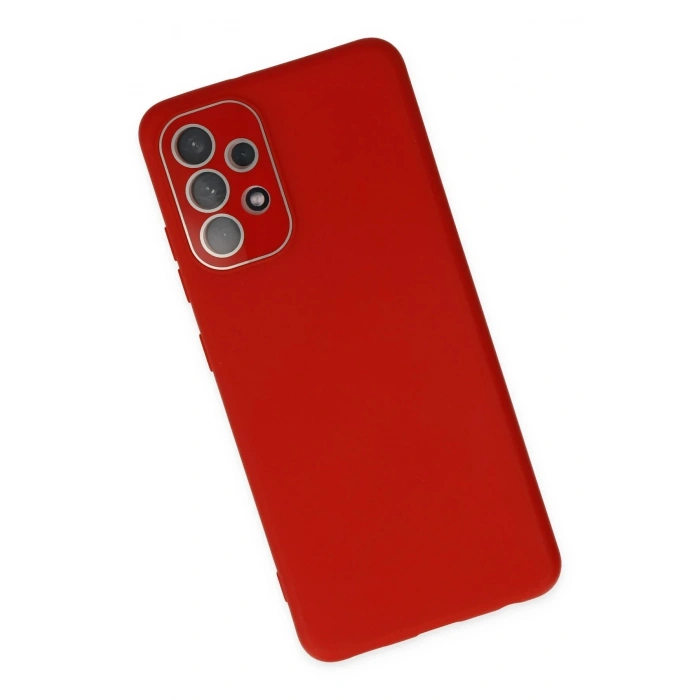 Samsung Galaxy A53 5G Kılıf Lansman Glass Kapak - Kırmızı