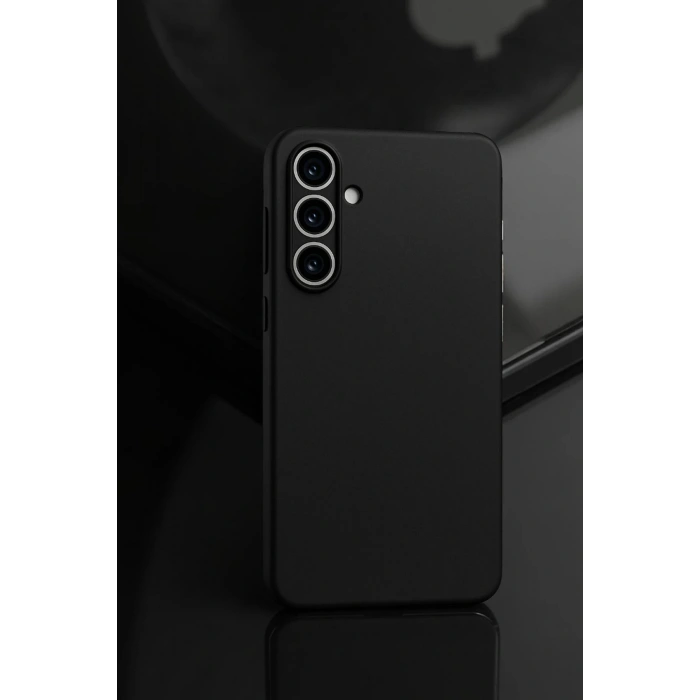 Samsung Galaxy A55 5G Kılıf First Silikon - Siyah