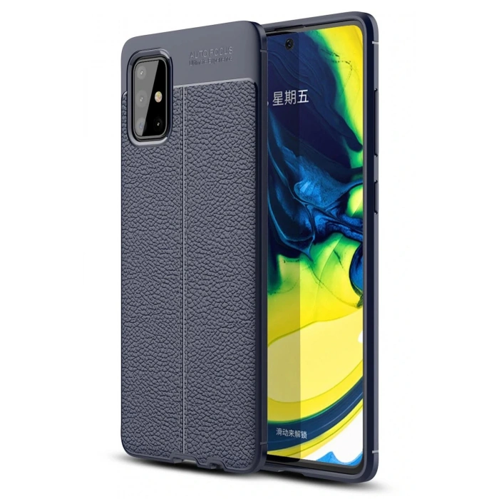 Samsung Galaxy A71 Kılıf Auto Focus Kapak - Lacivert