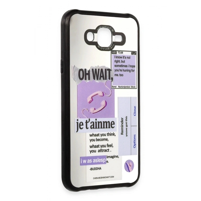 Samsung Galaxy J7 Kılıf Mirror Desenli Kapak - Mirror - 4