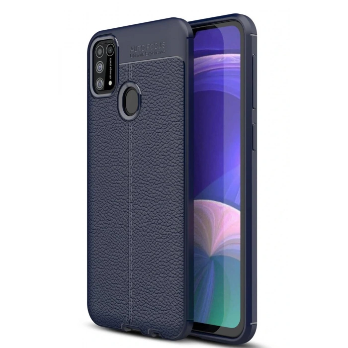 Samsung Galaxy M31 Kılıf Auto Focus Kapak - Lacivert