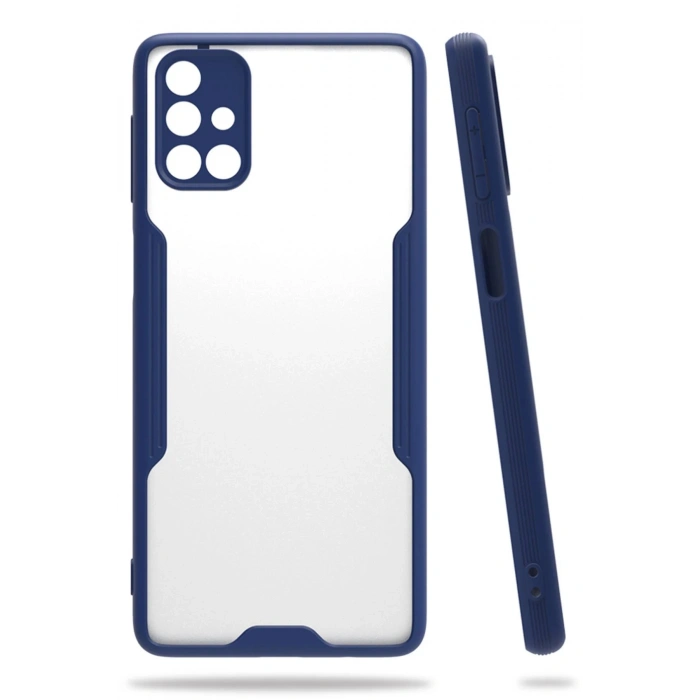 Samsung Galaxy M31S Kılıf Platin Silikon - Lacivert