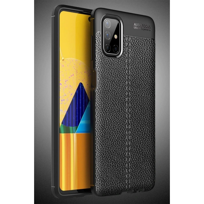 Samsung Galaxy M51 Kılıf Auto Focus Kapak - Siyah