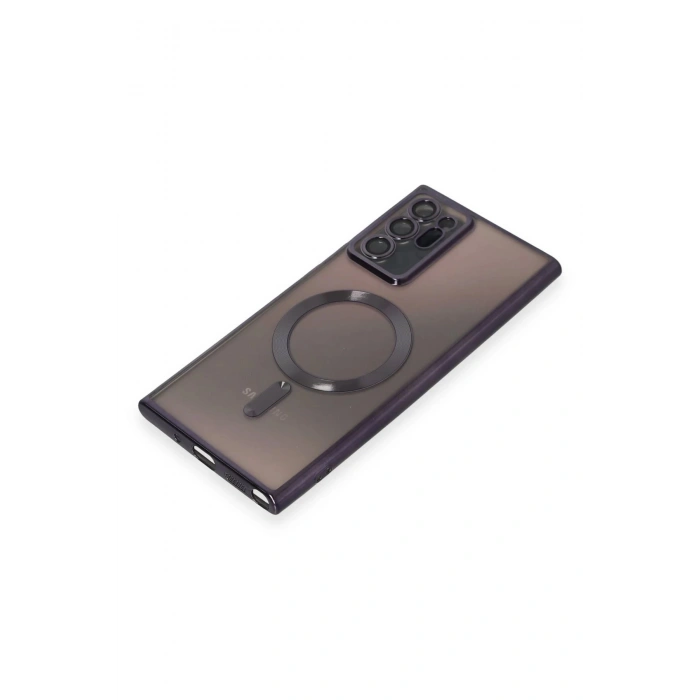 Samsung Galaxy Note 20 Ultra Kılıf Kross Magneticsafe Kapak - Mor
