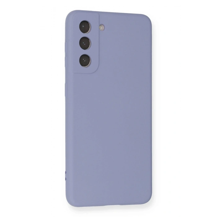 Samsung Galaxy S21 Kılıf Nano içi Kadife Silikon - Lila