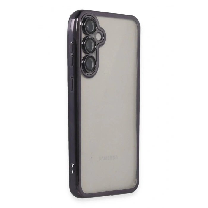 Samsung Galaxy S23 FE Kılıf Lensli Silikon - Mor