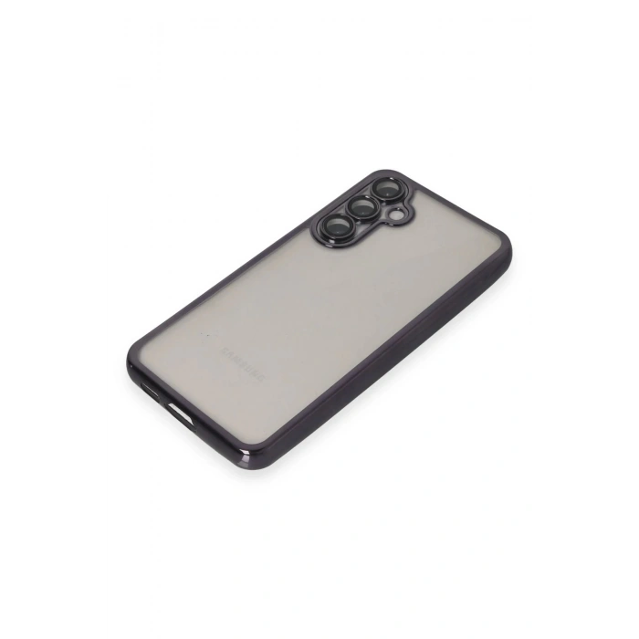 Samsung Galaxy S23 FE Kılıf Lensli Silikon - Mor