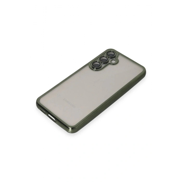 Samsung Galaxy S23 FE Kılıf Lensli Silikon - Yeşil