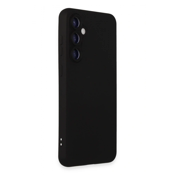 Samsung Galaxy S23 FE Kılıf Nano içi Kadife Silikon - Siyah