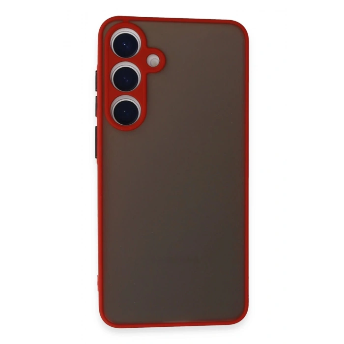 Samsung Galaxy S24 Kılıf Montreal Silikon Kapak - Kırmızı