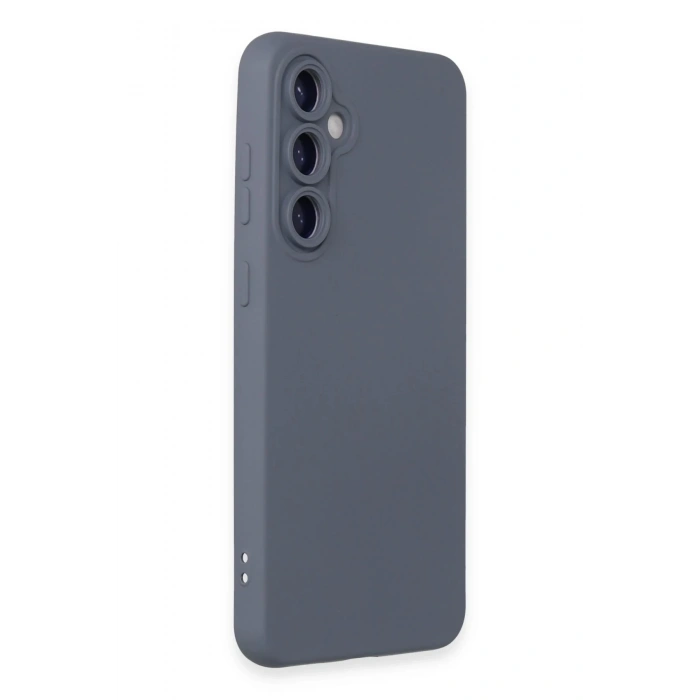 Samsung Galaxy S24 Kılıf Nano içi Kadife Silikon - Gri