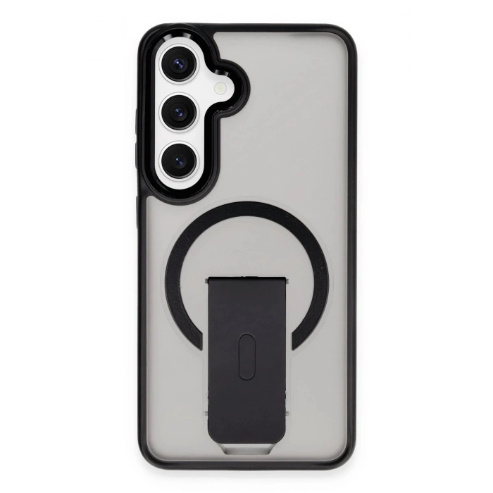 Samsung Galaxy S24 Plus Tork Magsafe Standlı Kapak - Siyah