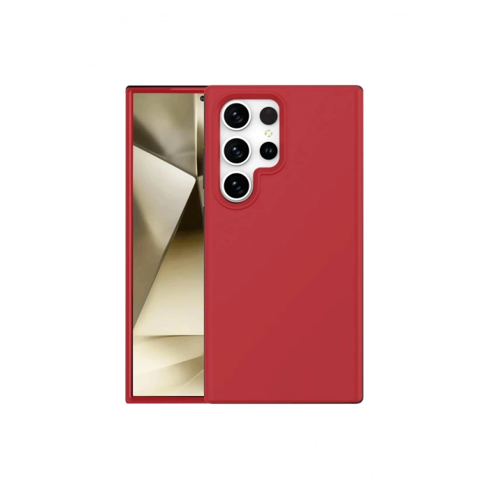 Samsung Galaxy S24 Ultra Kılıf First Silikon - Kırmızı
