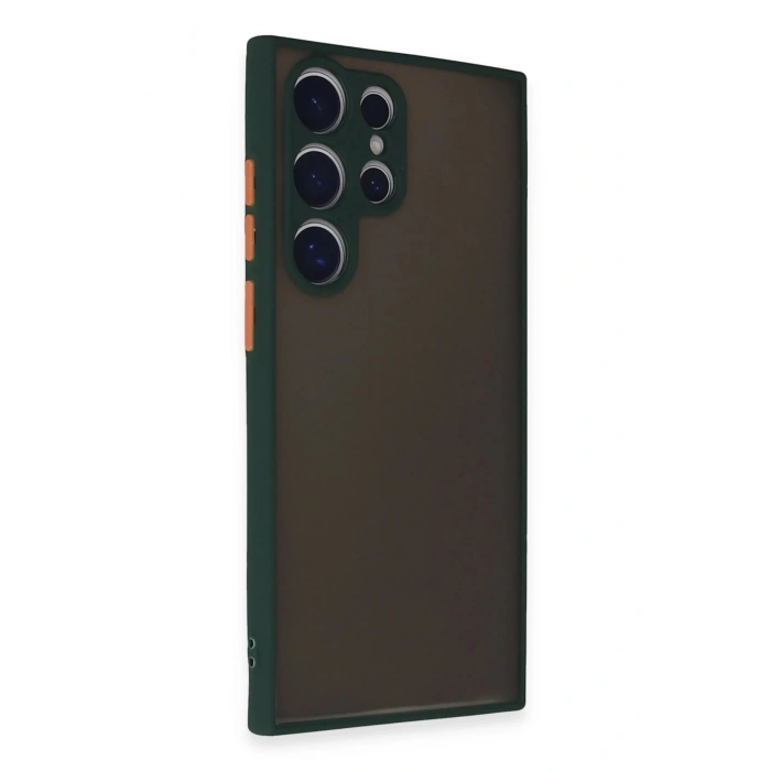Samsung Galaxy S24 Ultra Kılıf Montreal Silikon Kapak - Yeşil