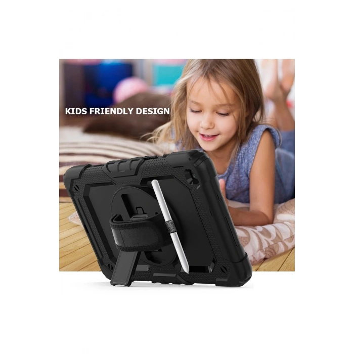 Samsung Galaxy T290 Tab A 8 Kılıf Pars Tablet Kapak - Siyah