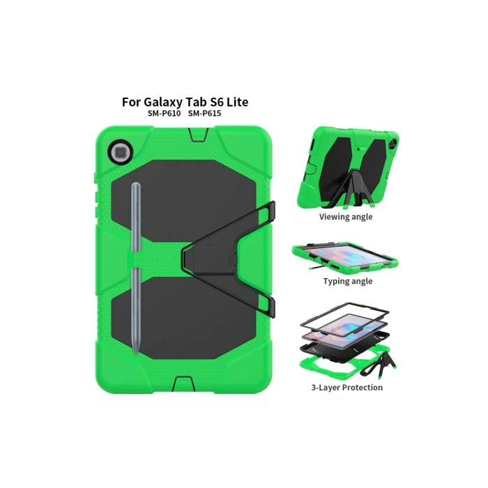 Samsung Galaxy T500 Tab A7 10.4 Kılıf Griffin Tablet Kapak - Yeşil