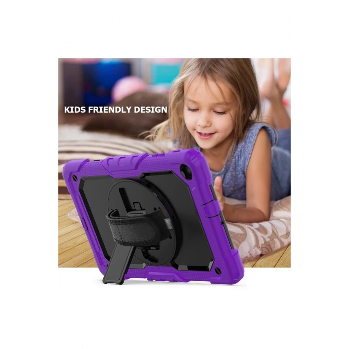 Samsung Galaxy T510 Tab A 10.1 Kılıf Pars Tablet Kapak - Mor