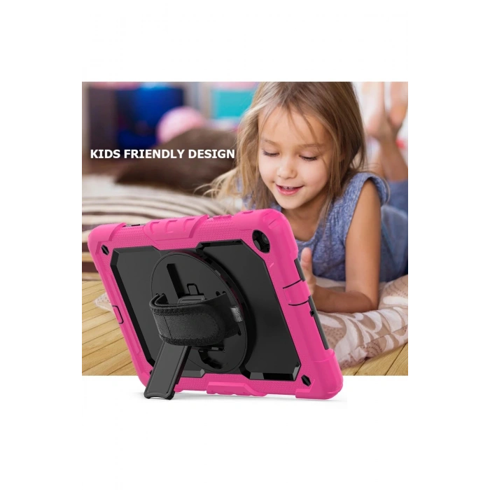 Samsung Galaxy T510 Tab A 10.1 Kılıf Pars Tablet Kapak - Pembe