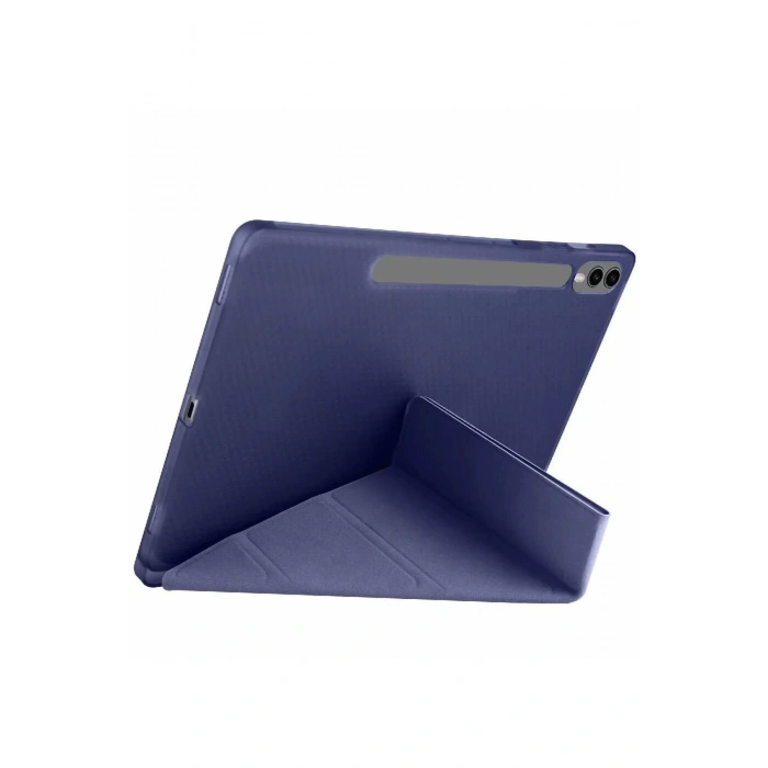 Samsung Galaxy X610 Tab S9 FE Plus 12.4 Kılıf Kalemlikli Mars Tablet Kılıfı - Lacivert